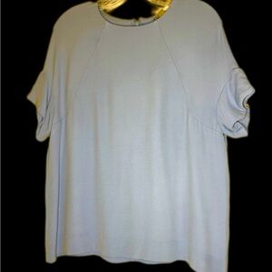 COS Women's Blouse in Soft Gray